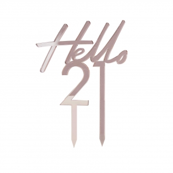 Cake Topper - Hello 21